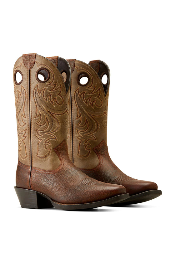 Ariat Men's Sport Square Toe Brown Oiled Rowdy