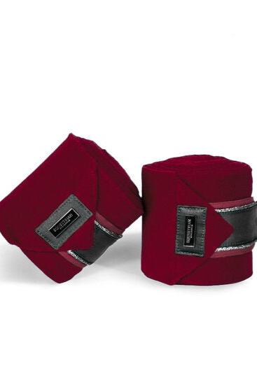 Equestrian Stockholm Dark Bordeaux Fleece Bandages