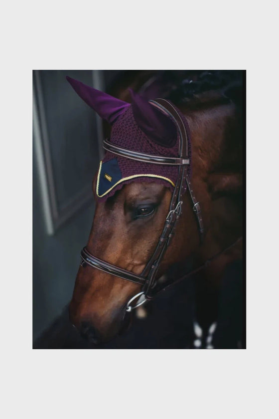 Equestrian Stockholm Purple Gold Ear Net