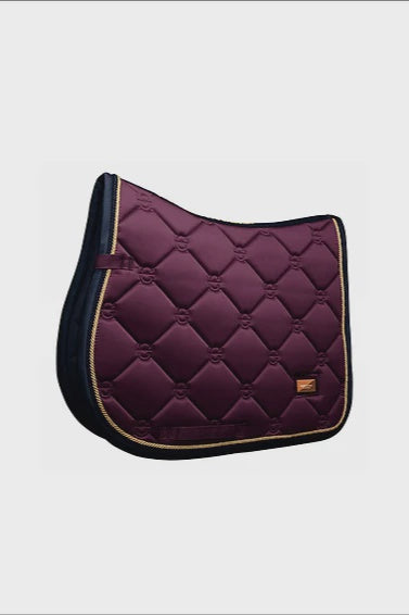 Equestrian Stockholm Purple Gold Jump Saddle Pad