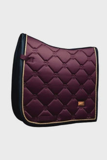  Equestrian Stockholm Purple Gold Dressage Saddle Pad