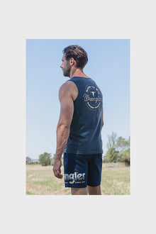  Wrangler Mens Zane Singlet Navy Marle