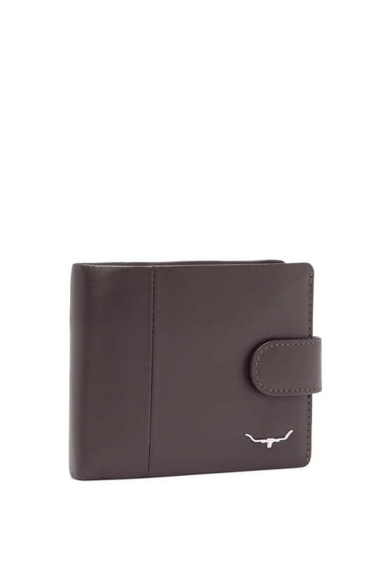 R.M. Williams Wallet with Coin Pocket & Tab Brown