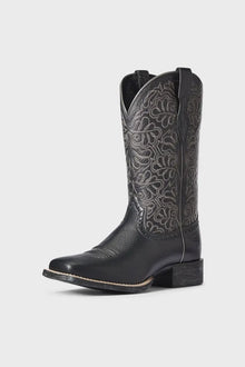  Ariat Women's Round Up Remuda Black Deertan