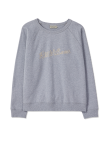  R.M. Williams Rope Raglan Crew Grey Marle