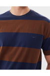 R.M.Williams Copley T-Shirt Navy/Chocolate