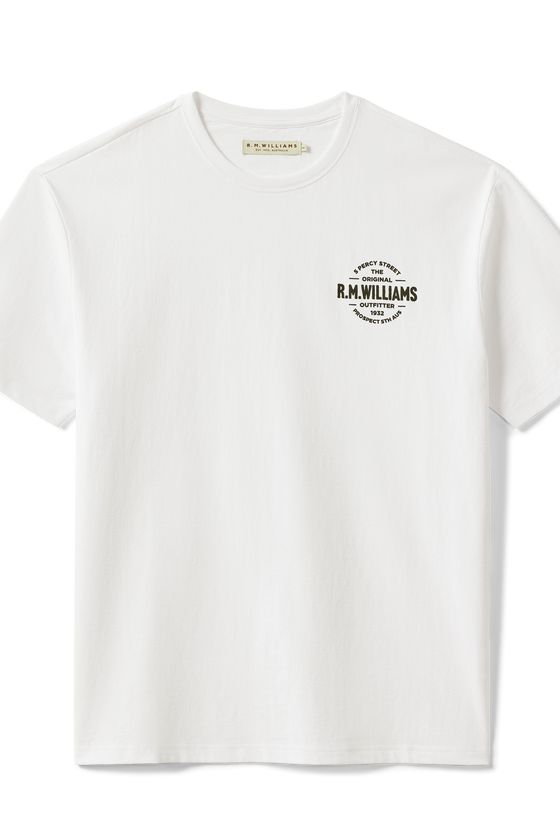 R.M. Williams Prospect Tee White