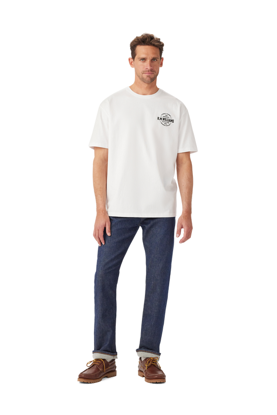 R.M. Williams Prospect Tee White