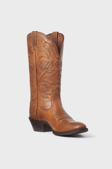  Ariat Women's Heritage Western R Toe Copper Brown