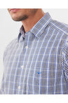 R.M.Williams Collins Shirt Navy Blue White