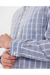 R.M.Williams Collins Shirt Navy Blue White