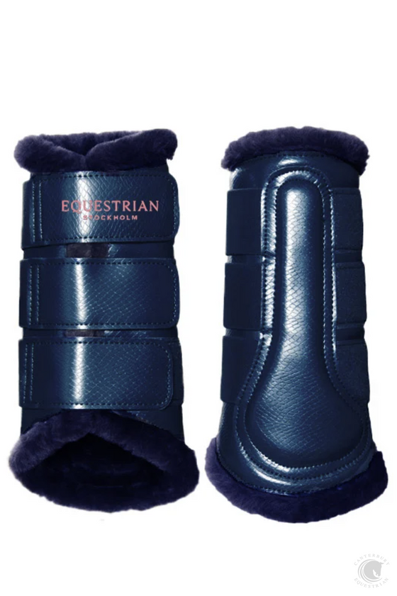 Equestrian Stockholm Brushing Boots Monaco Blue