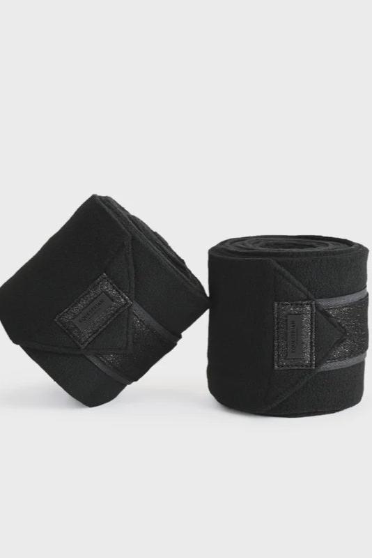 Equestrian Stockholm All Black Glimmer Fleece Bandages