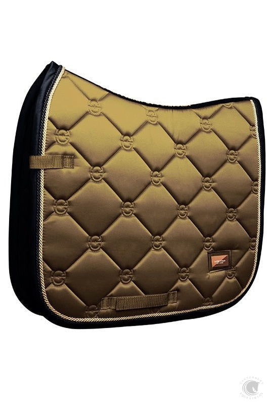 Equestrian Stockholm Golden Brass Dressage Saddle Pad