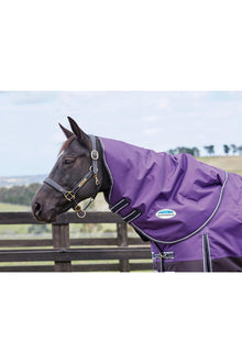  Weatherbeeta COMFITEC PLUS DYNAMIC NECK RUG MED/LITE PURPLE/BLK 100GM