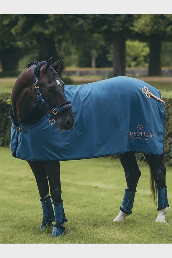 Equestrian Stockholm Fleece rug fur Monaco Blue