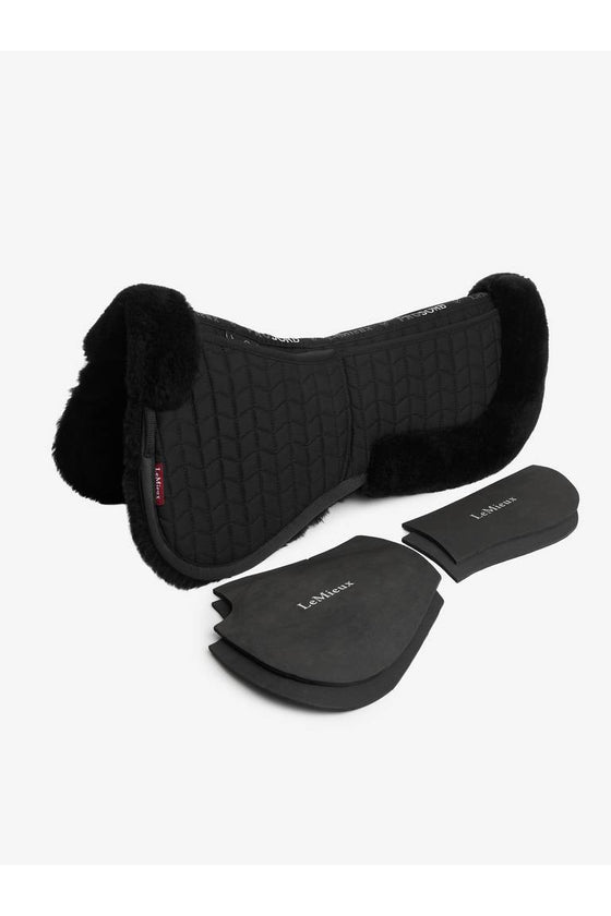 LeMieux Merino+ ProSorb 2 Pocket Half Pad Black/Black