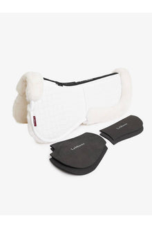  LeMieux Merino+ ProSorb 2 Pocket Half Pad White/White