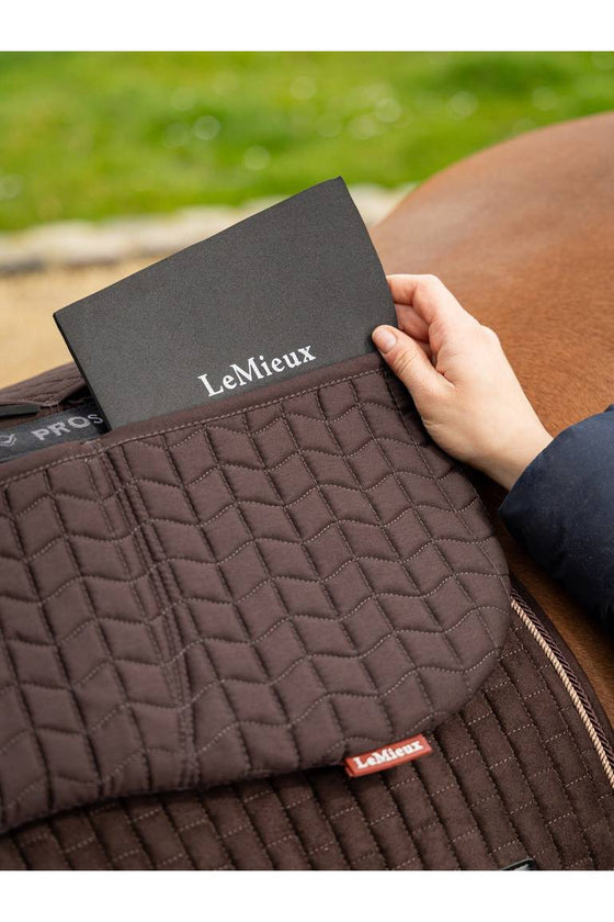 LeMieux ProSorb Plain 3 Pocket Quilted Half Pad Brown