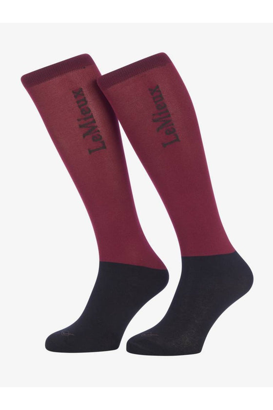 LeMieux Competition Socks 2 pack Ember