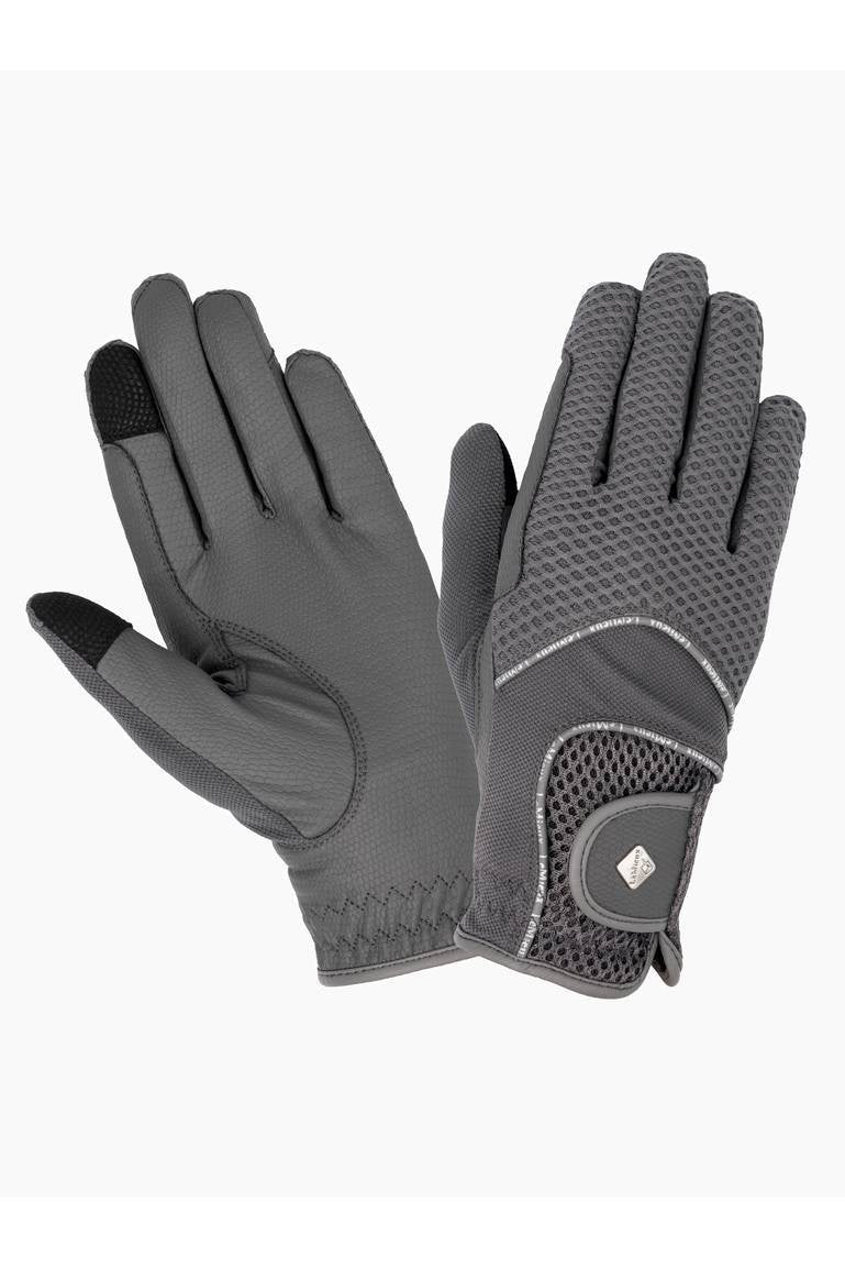 3D Mesh Riding Gloves Grey