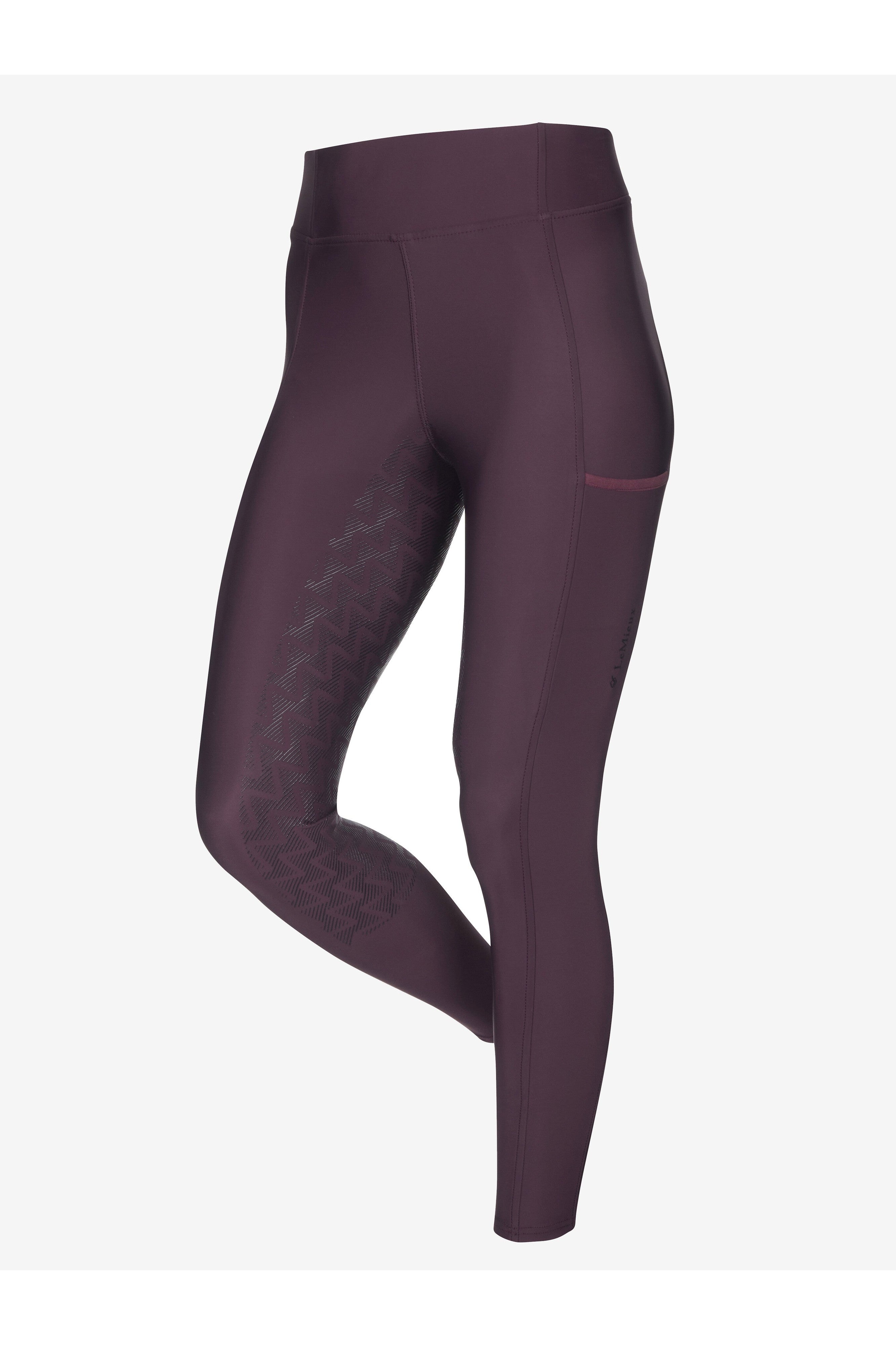 LeMieux Activewear Pull On Summer Breech Aubergine