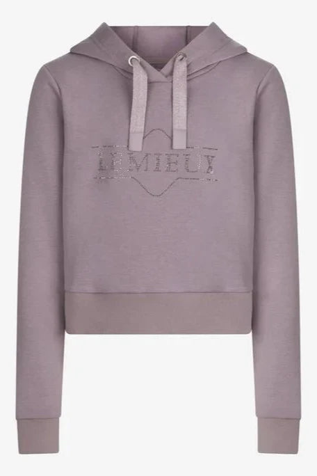 LeMieux Young Rider Cropped Hoodie in Musk or Ice Blue