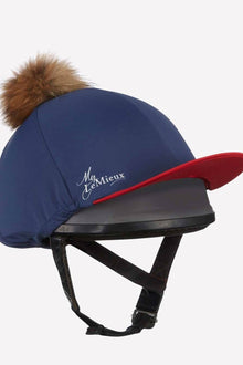  LeMieux Pom Hat Silk Navy/Red