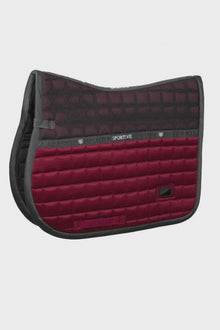  Equestrian Stockholm Jump Saddle Pad Sportive Dark Bordeaux