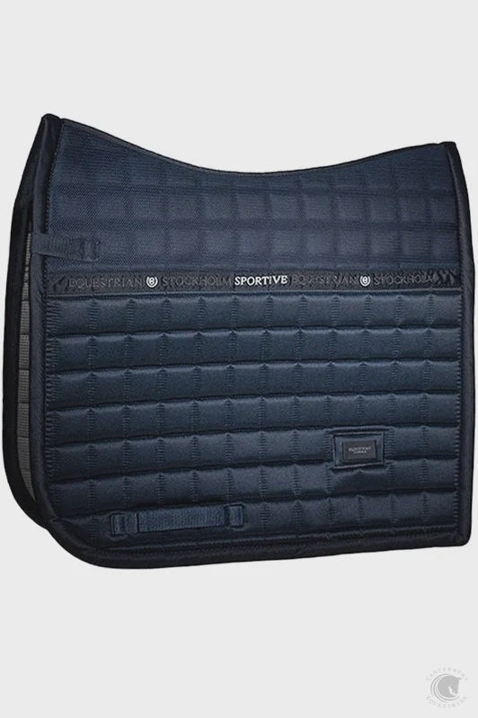 Equestrian Stockholm Sportive Navy Dressage Saddle Pad