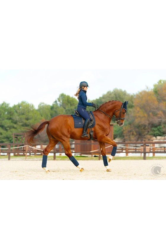 Equestrian Stockholm Sportive Navy Dressage Saddle Pad