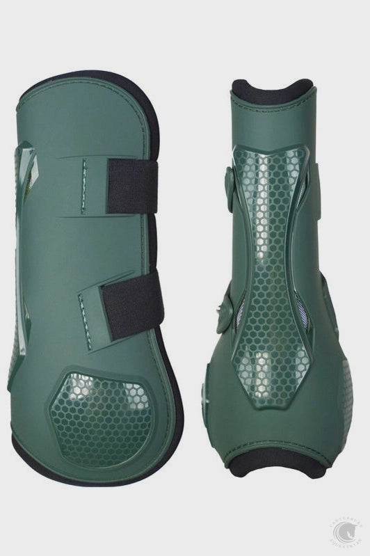 Equestrian Stockholm Anatomic Sycamore Green Open Front Boots