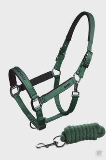  Equestrian Stockholm Sycamore Green Halter Lead Set