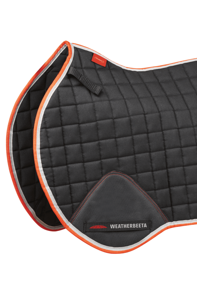 WEATHERBEETA THERAPY-TEC ALL PURPOSE SADDLE PAD BLACK/SILVER/RED