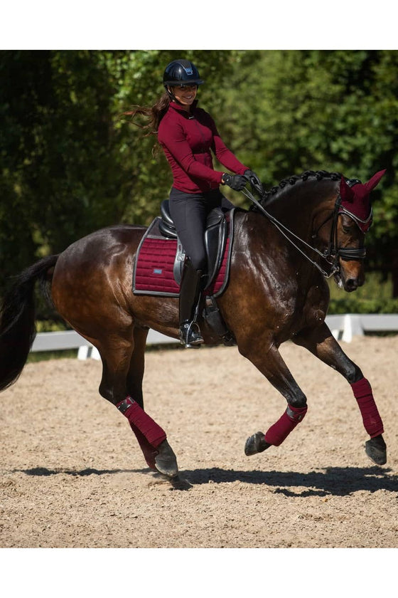 Equestrian Stockholm Dressage Saddle Pad Sportive Dark Bordeaux